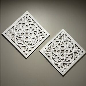Elegant White Wall Decor Panels